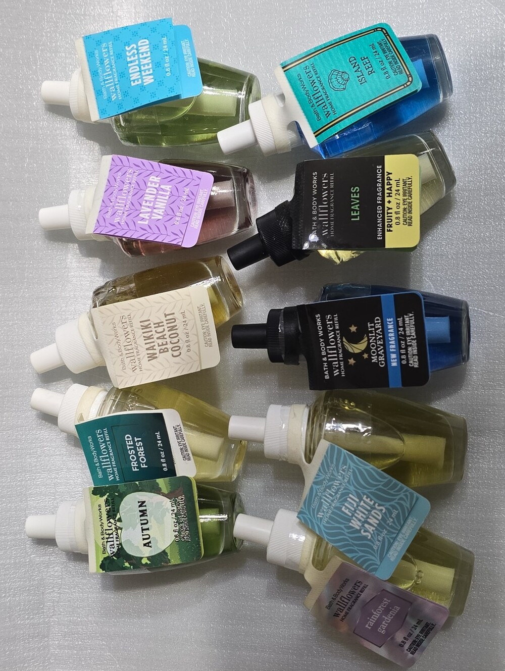NWT Bath & Body Works Wallflowers Home Fragrance Refill Assorted Scents 10pcs